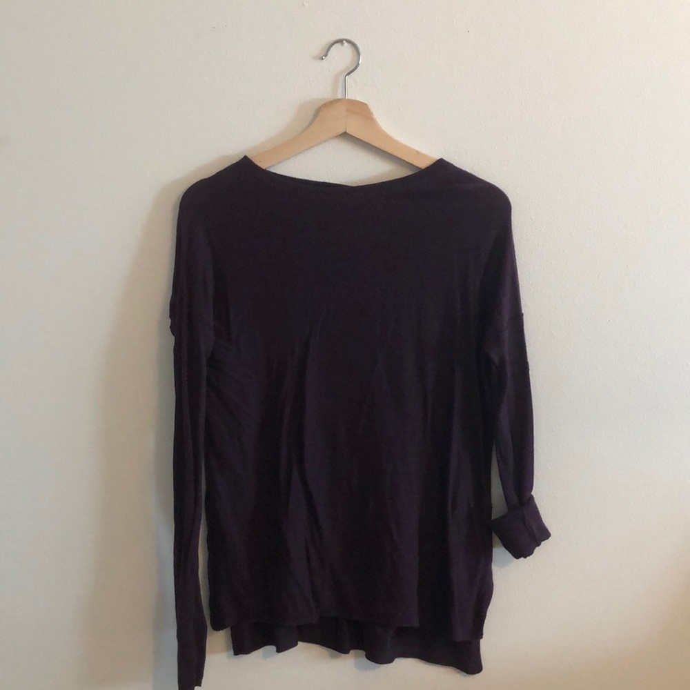 Maroon long sleeve shirt